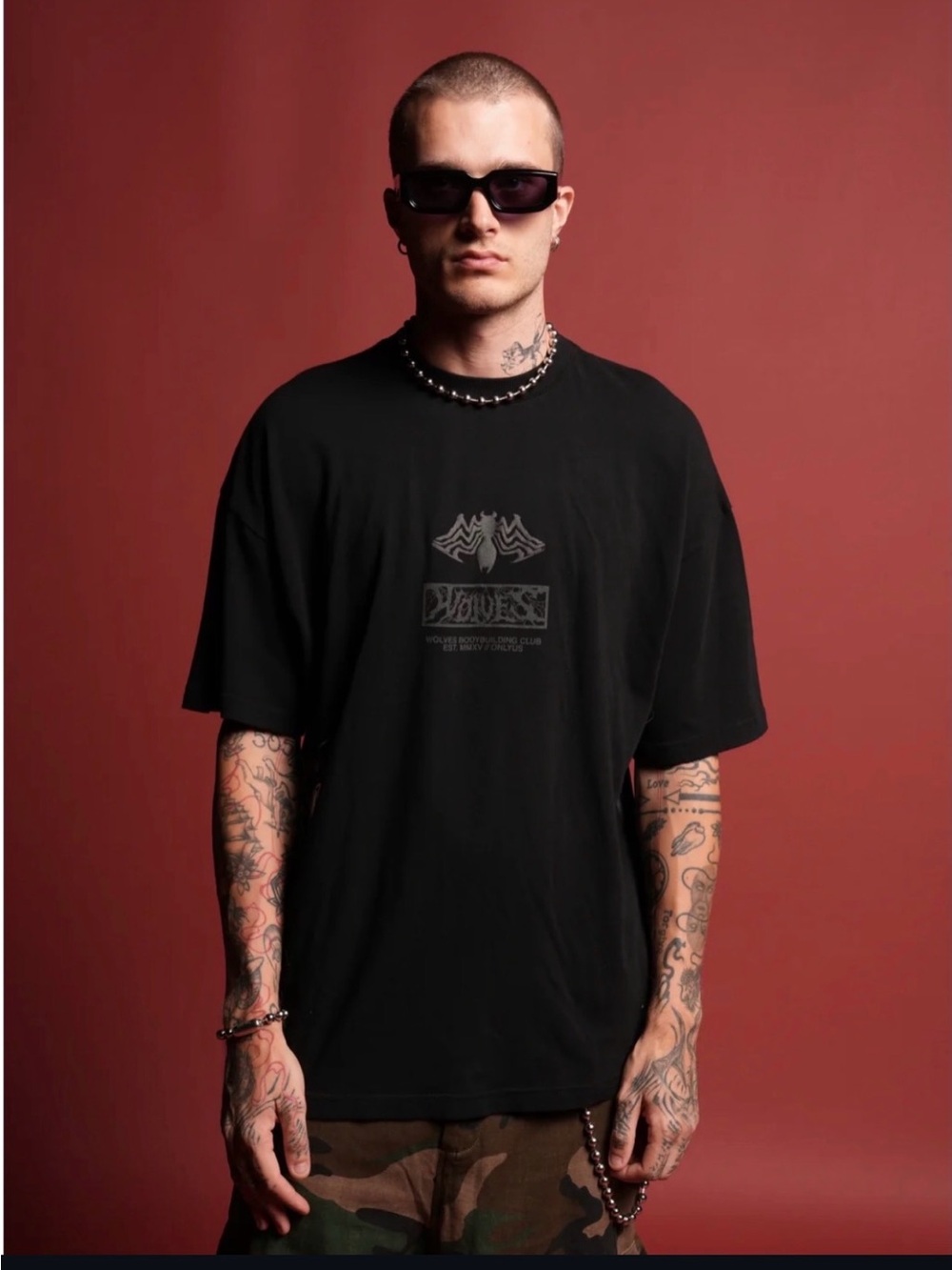 Darc Sport x Marvel Venom Wolves Graphic Black T-Shirt Size XL Oversized